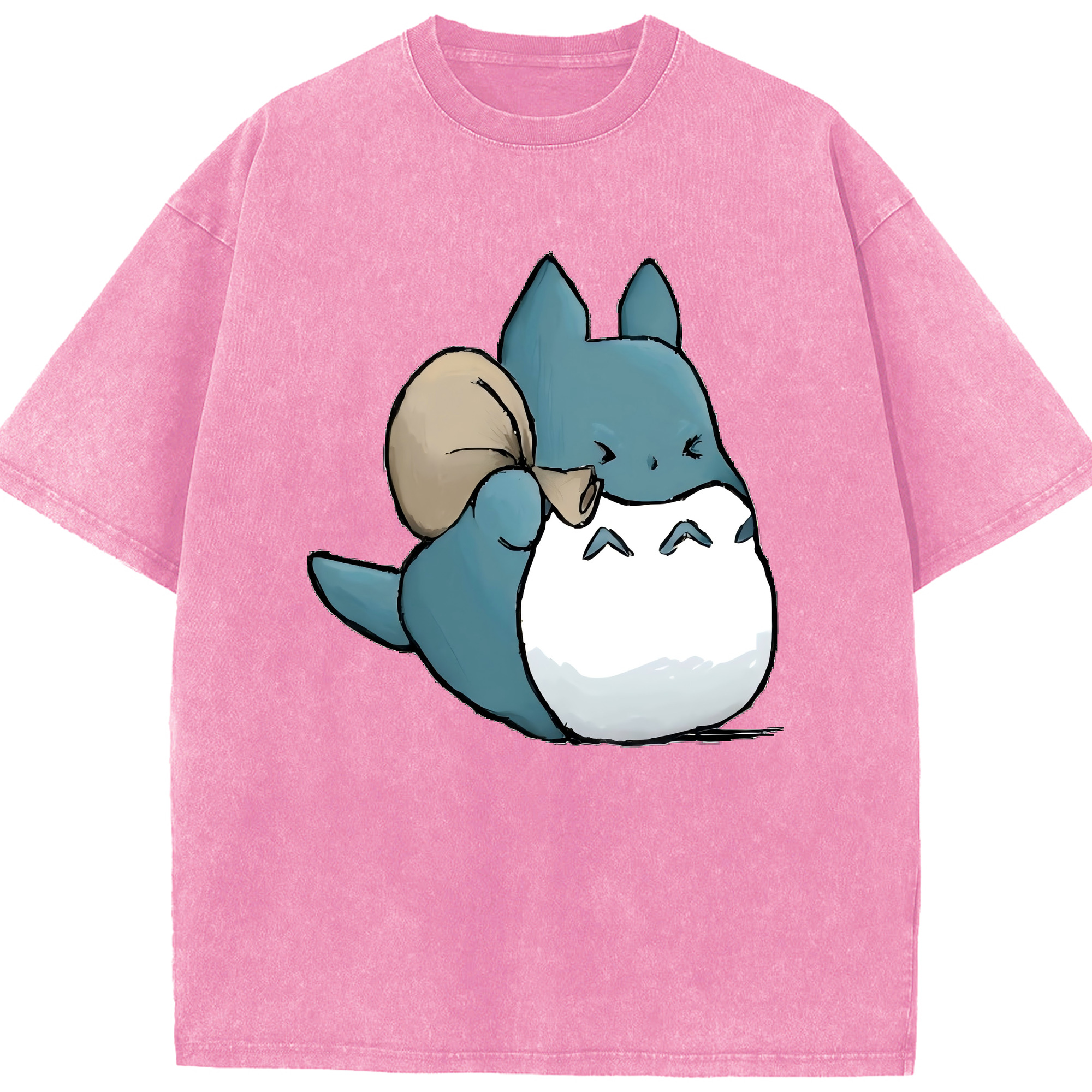 （画像用） となりのトトロ 草壁メイ 草壁サツキ My Neighbor Totoro Satsuki Kusakabe Mei Kusakabe 綿100% ヴィンテージ風 半袖Tシャツ（フロントプリント）
